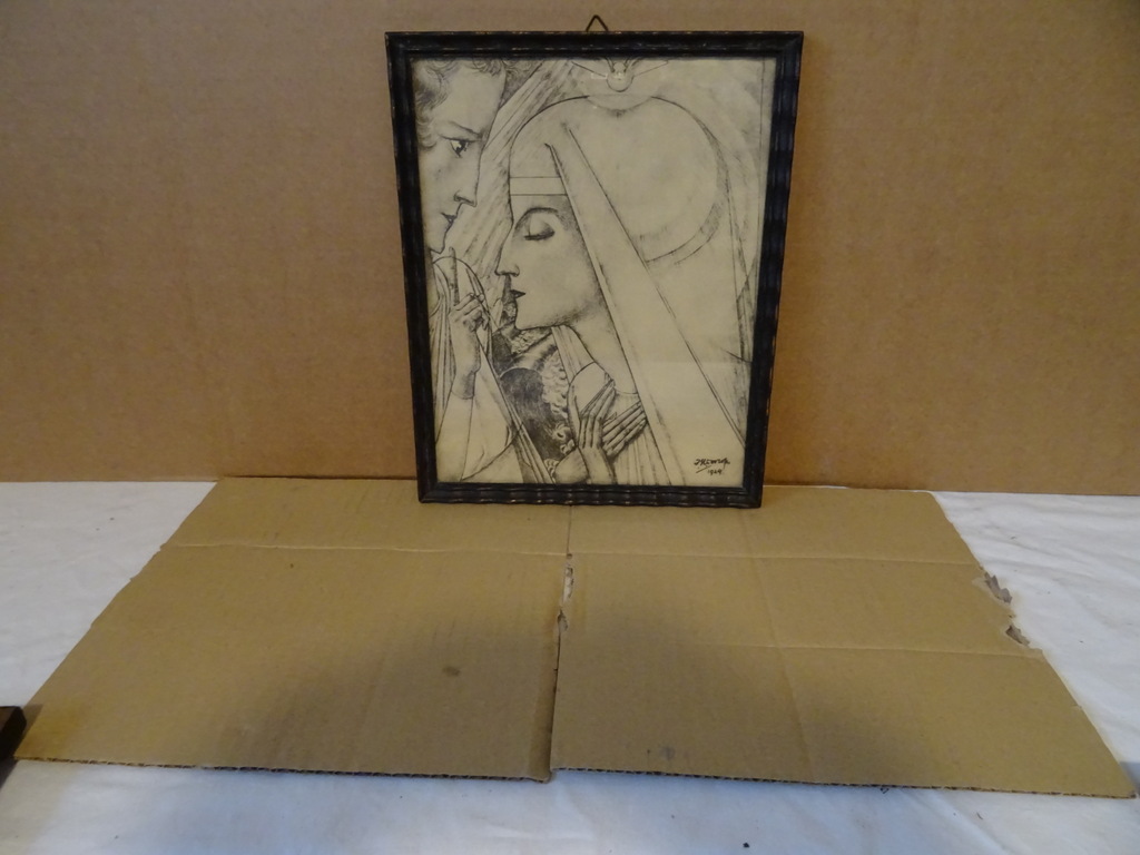 Antieke litho Jan Toorop Heilige Maria - Afbeelding 6