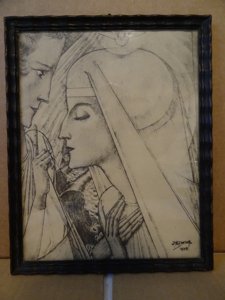 Antieke litho Jan Toorop Heilige Maria - Afbeelding 15