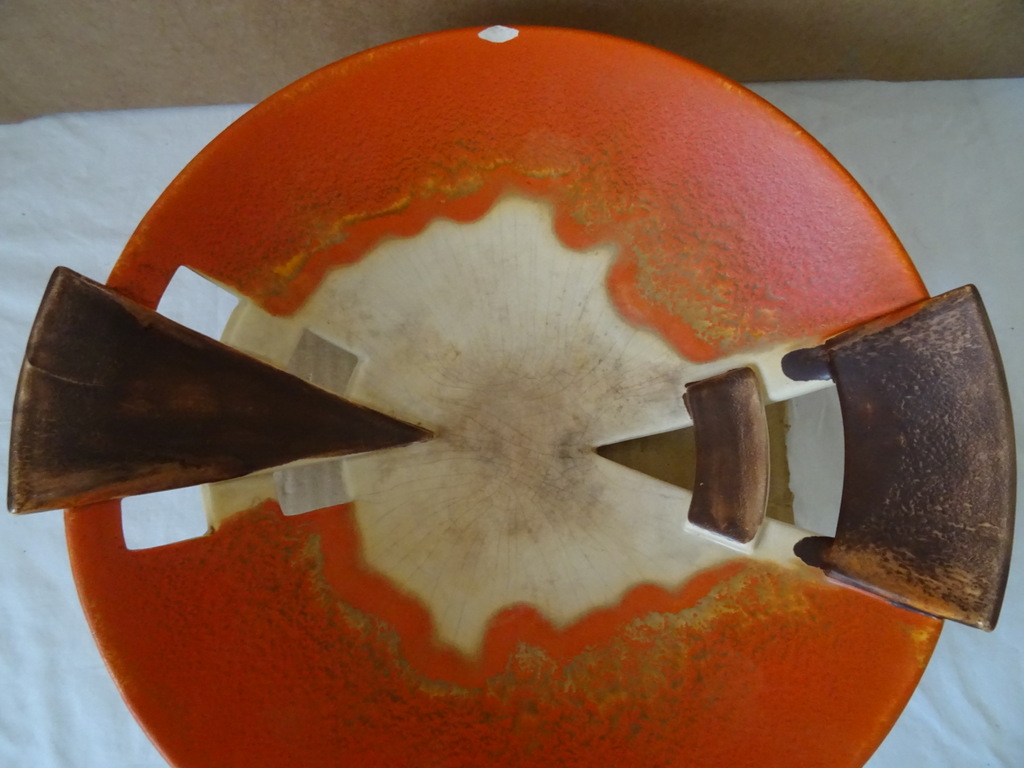 Art deco aardewerk fruitschaal - Afbeelding 3