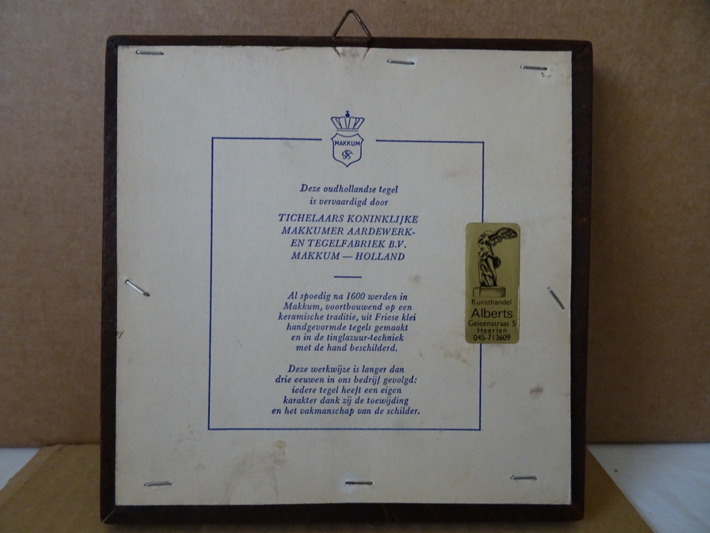 Vintage tegel Makkum met Ruiter - Afbeelding 7