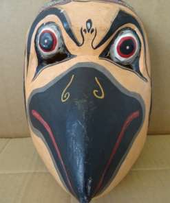 Houten vogelmasker