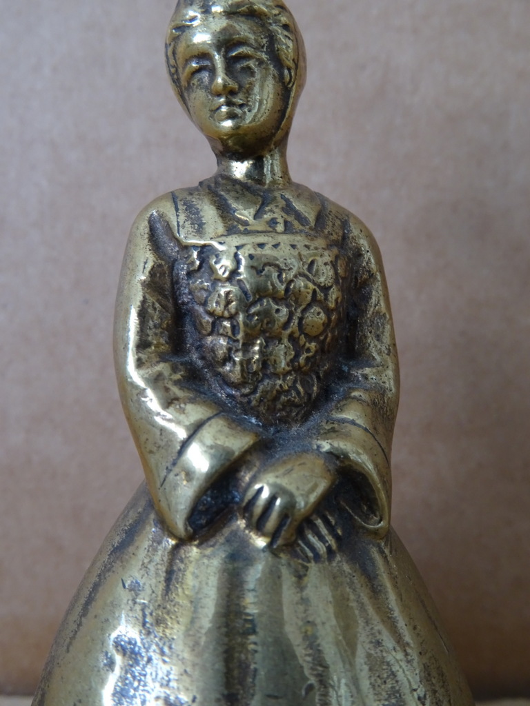Antieke koperen of bronzen bel - Afbeelding 3
