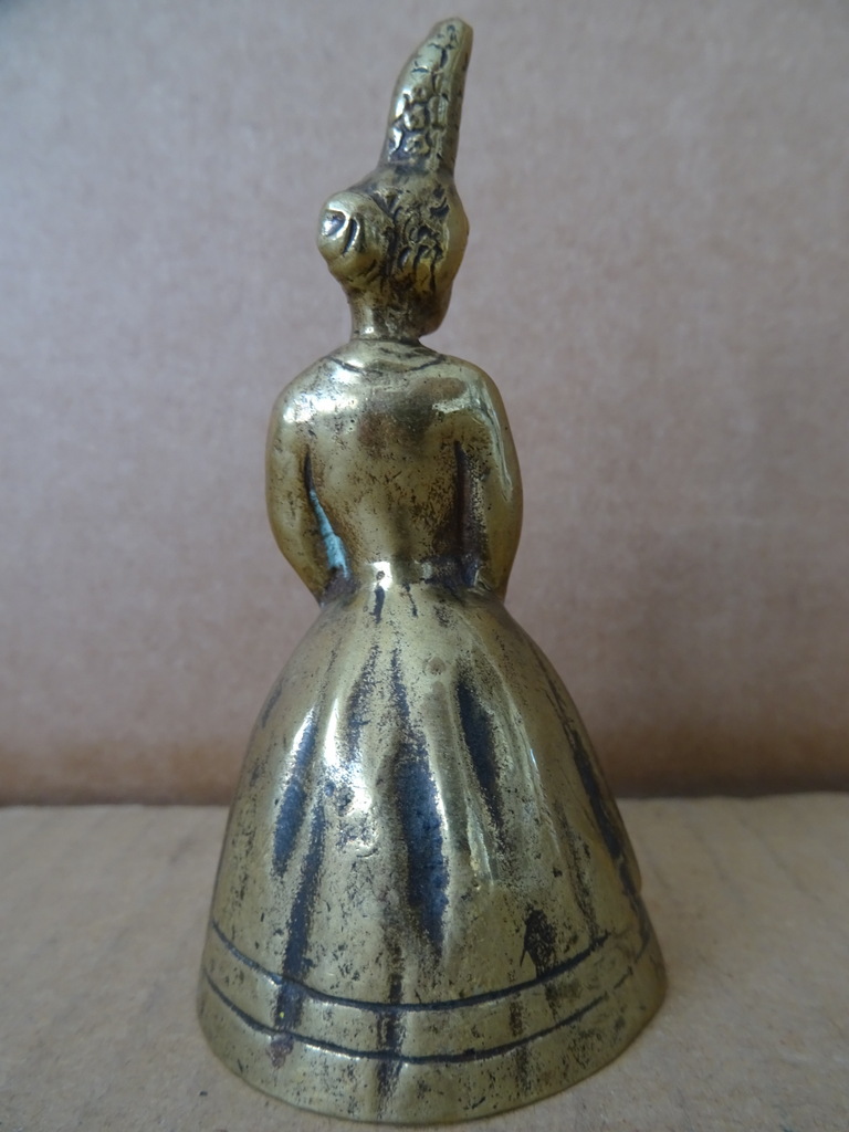 Antieke koperen of bronzen bel - Afbeelding 7