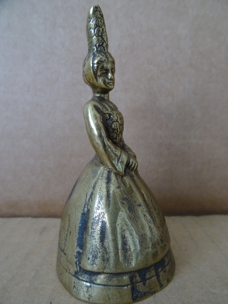 Antieke koperen of bronzen bel - Afbeelding 8