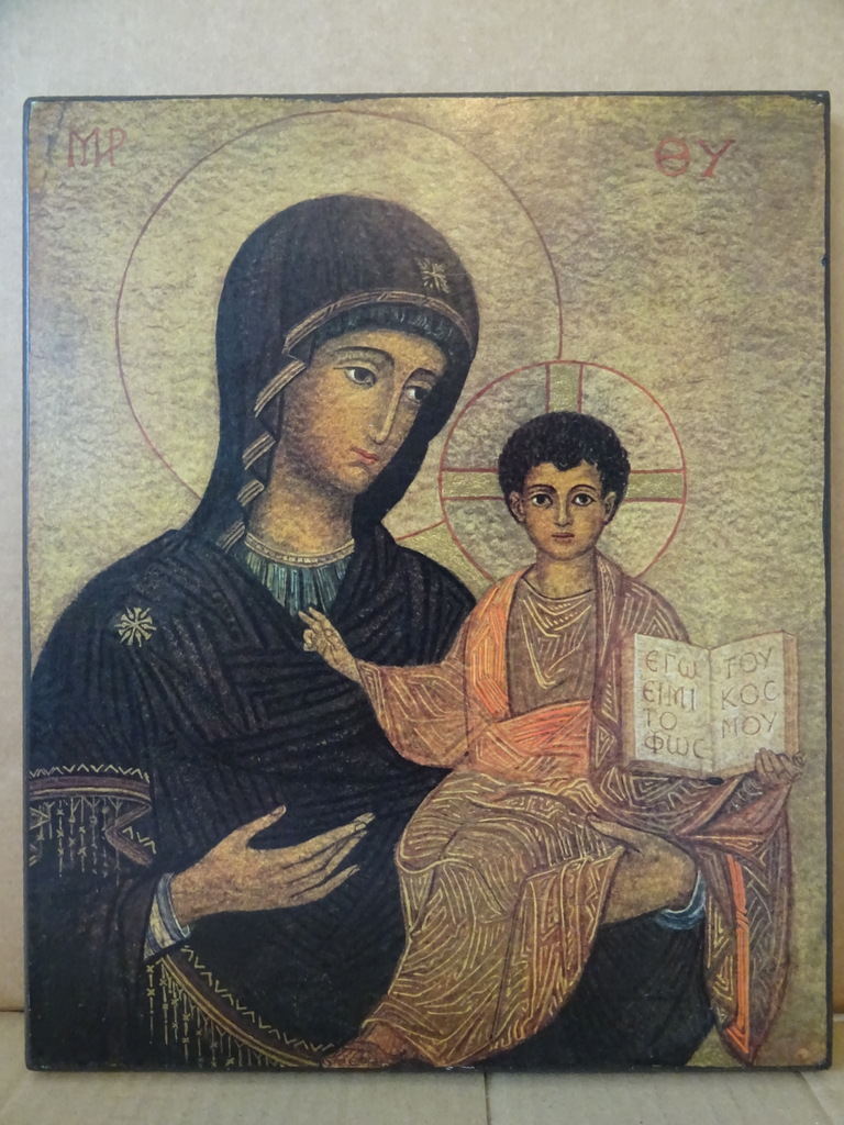 Groot icoon Maria en Jezus