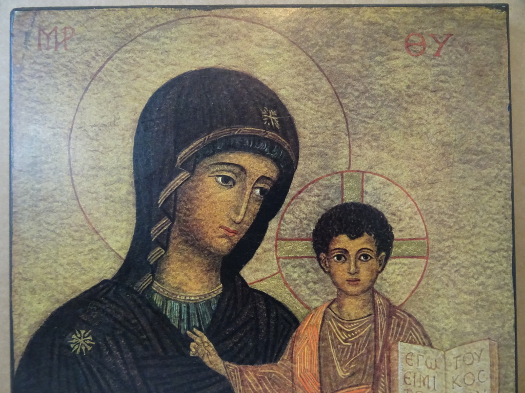Groot icoon Maria en Jezus - Afbeelding 5
