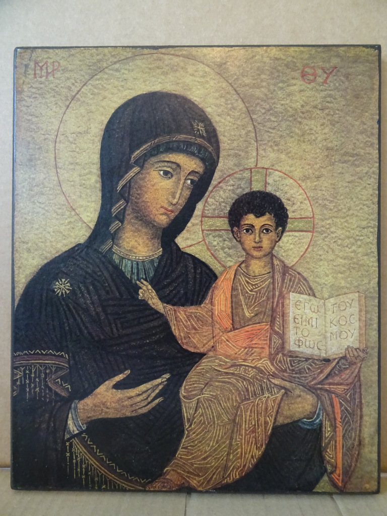 Groot icoon Maria en Jezus - Afbeelding 17