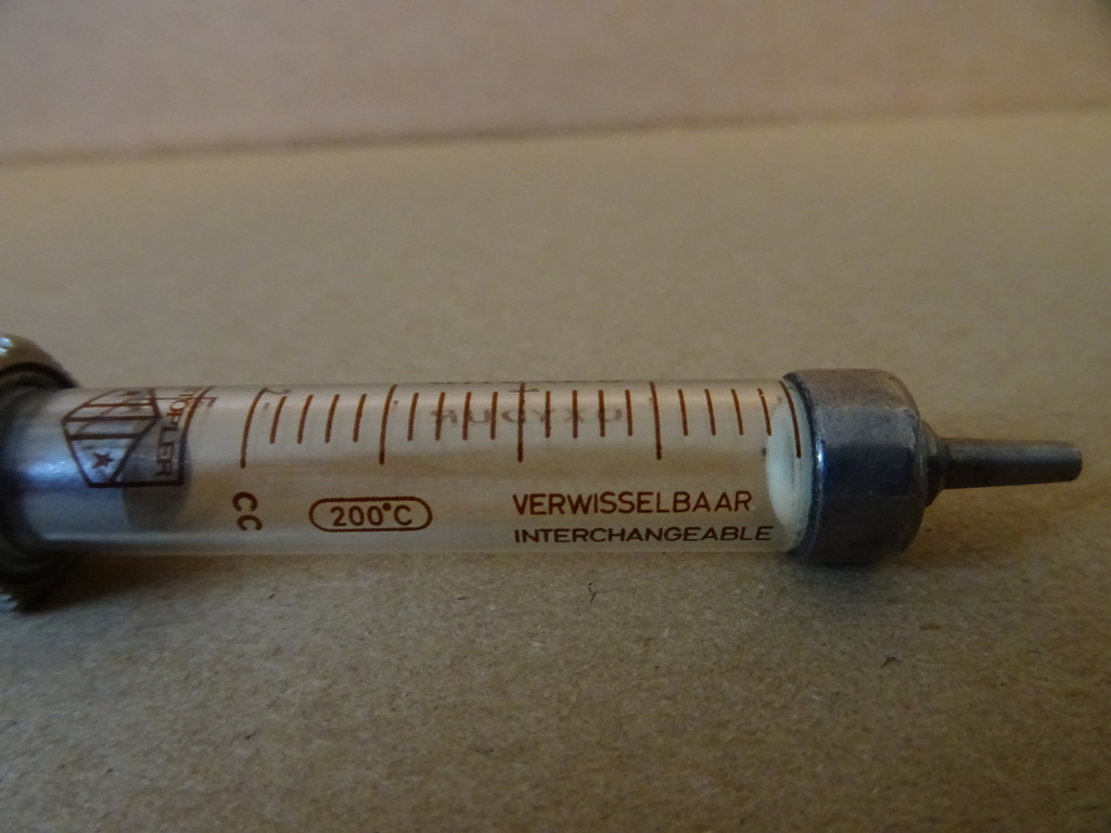 Antieke glazen injectiespuit - Afbeelding 3