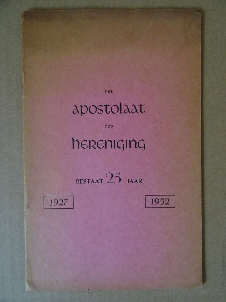 Antiek boekje Apostolaat der Hereniging