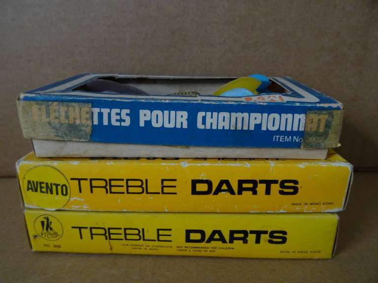 Collectie vintage dartpijlen