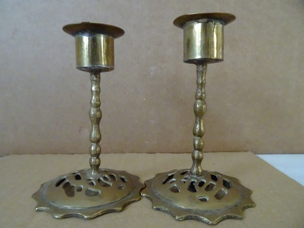 Elegante vintage kandelaars 9.5 cm - Afbeelding 6