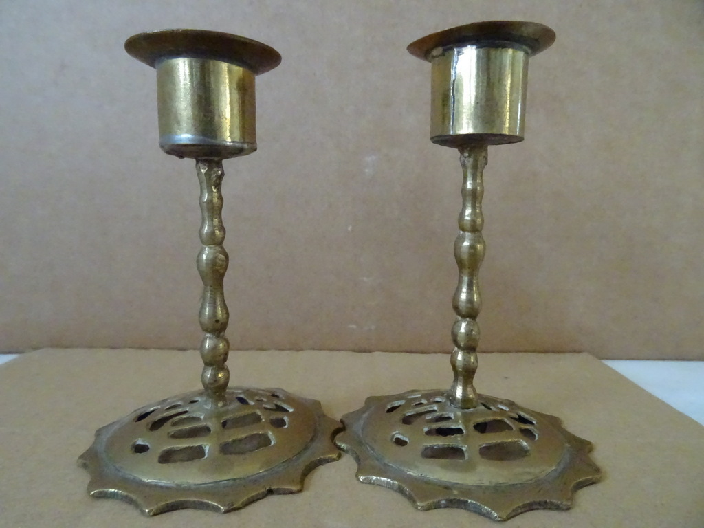Elegante vintage kandelaars 9.5 cm - Afbeelding 7