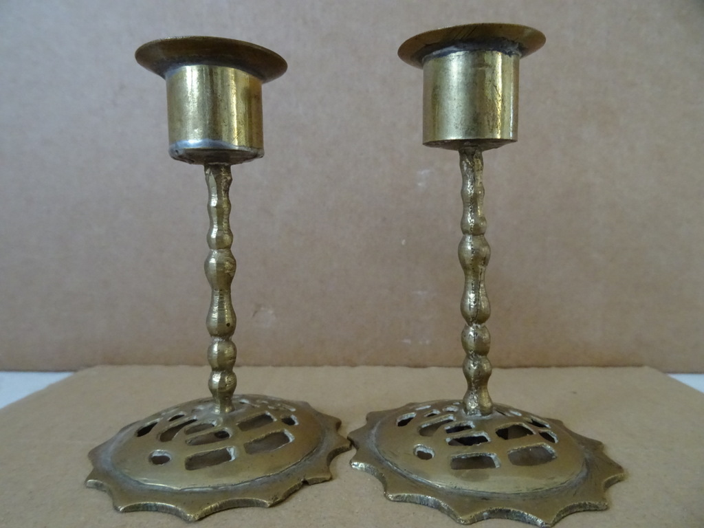 Elegante vintage kandelaars 9.5 cm - Afbeelding 9
