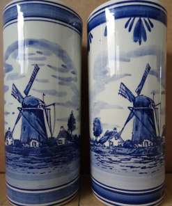 Vintage Delfts blauwe vazen