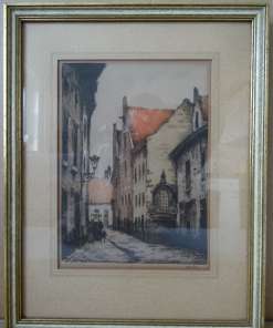 Vintage ets of litho Bruxelles