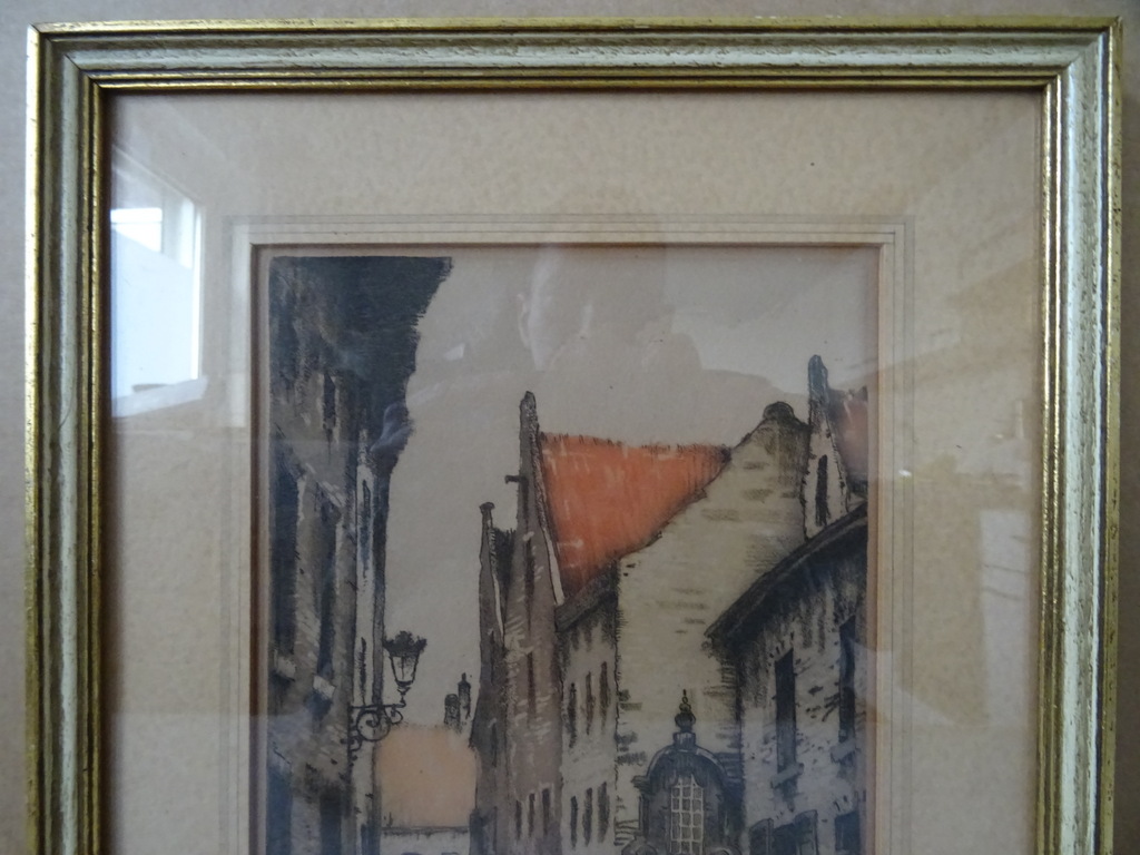 Vintage ets of litho Bruxelles - Afbeelding 3