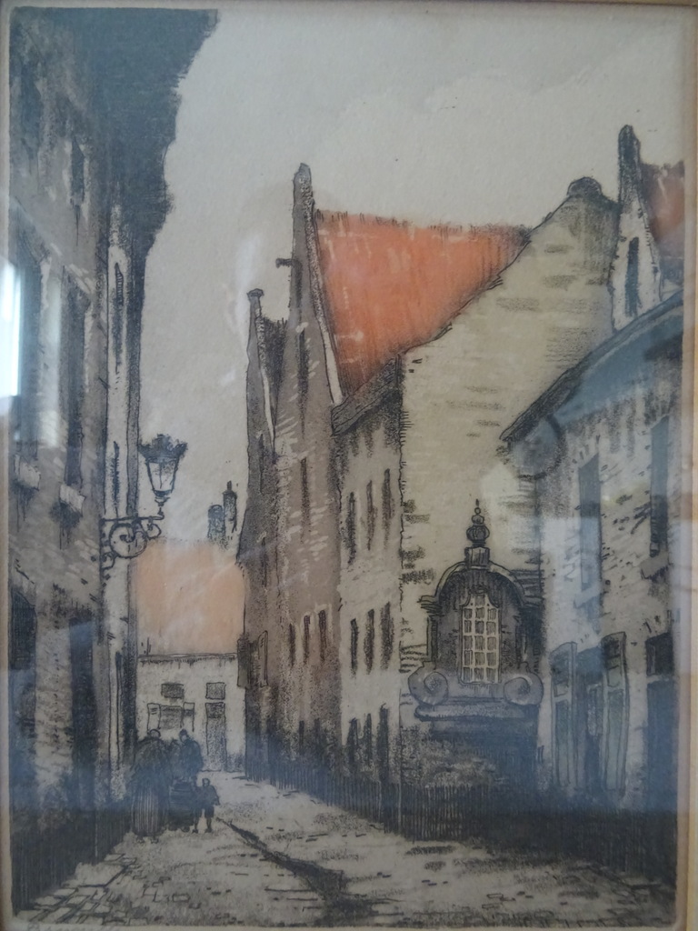 Vintage ets of litho Bruxelles - Afbeelding 5