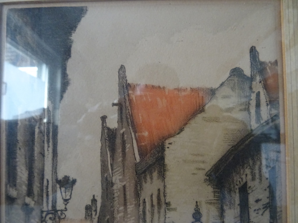 Vintage ets of litho Bruxelles - Afbeelding 6
