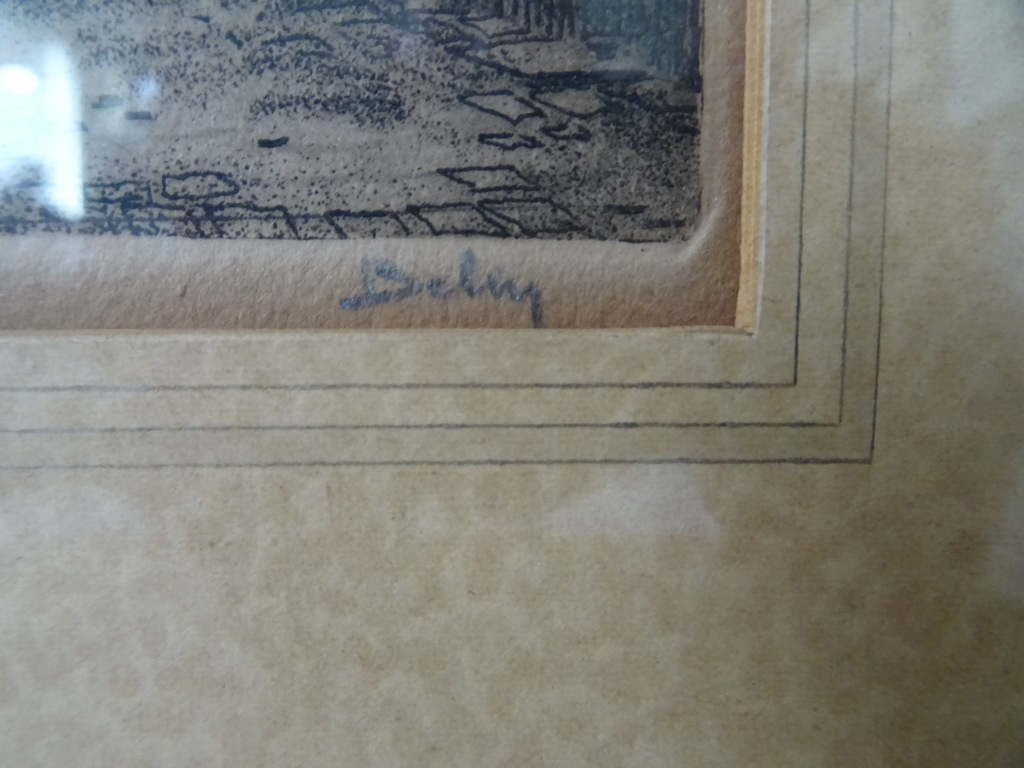 Vintage ets of litho Bruxelles - Afbeelding 9