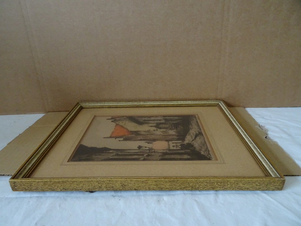 Vintage ets of litho Bruxelles - Afbeelding 15