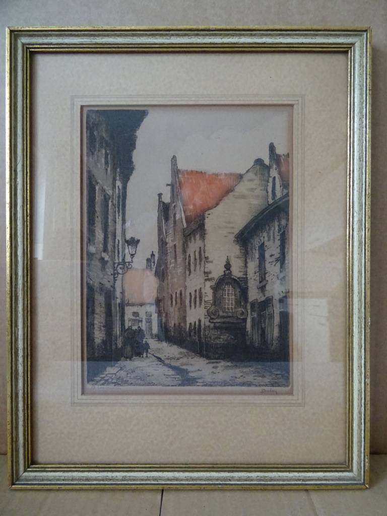 Vintage ets of litho Bruxelles - Afbeelding 18