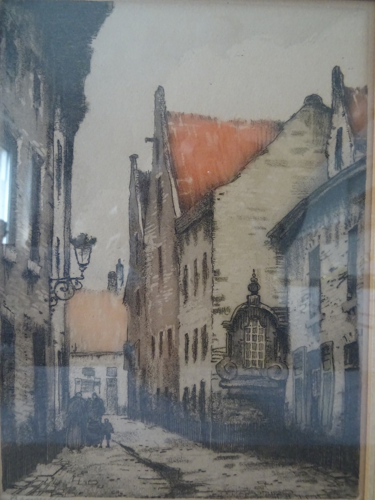 Vintage ets of litho Bruxelles - Afbeelding 19