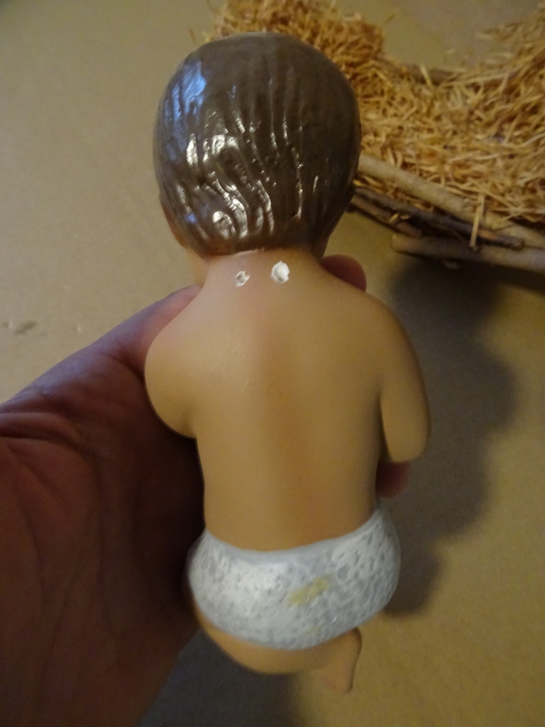 Kindje Jezus in houten kribbe - Afbeelding 12