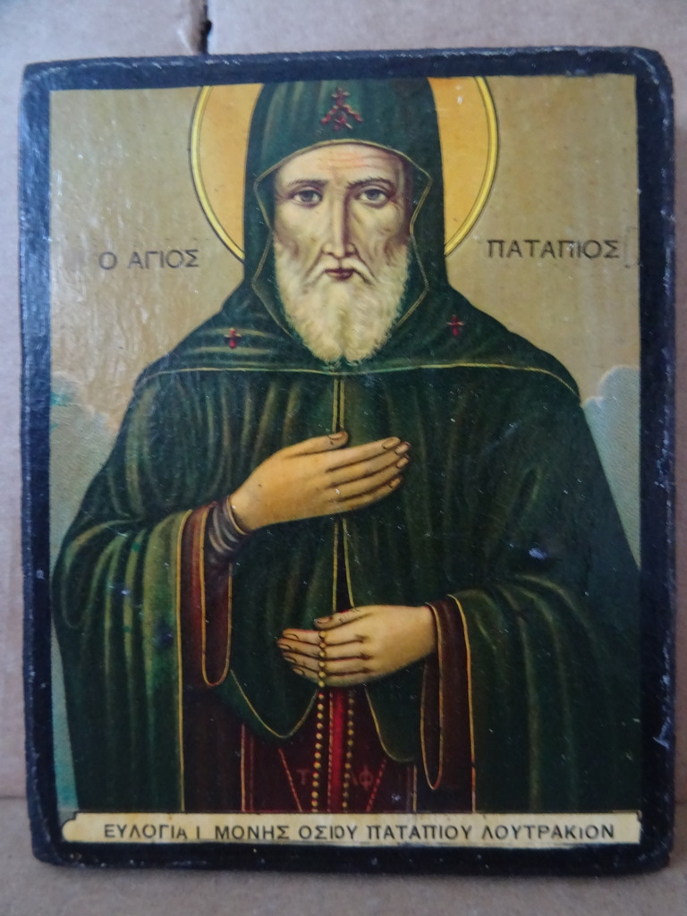 Icoon Heilige Patapius van Constantinopel