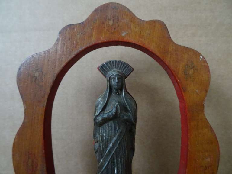 Antiek Mariabeeldje souvenir Beauraing