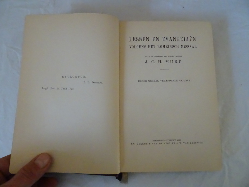 Antiek verguld missaal J.C.H. Muré Lessen en evangeliën - Afbeelding 10