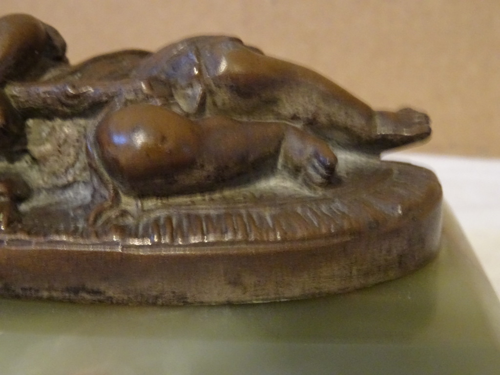 Antiek bronzen beeldje Kindje Jezus - Afbeelding 5