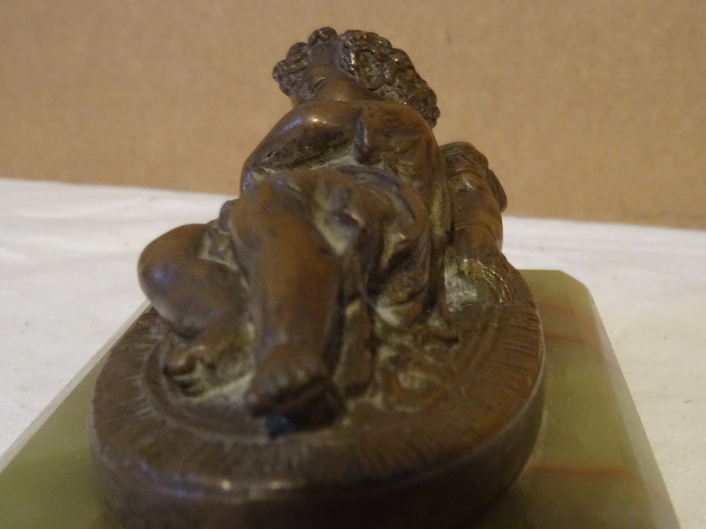 Antiek bronzen beeldje Kindje Jezus - Afbeelding 6
