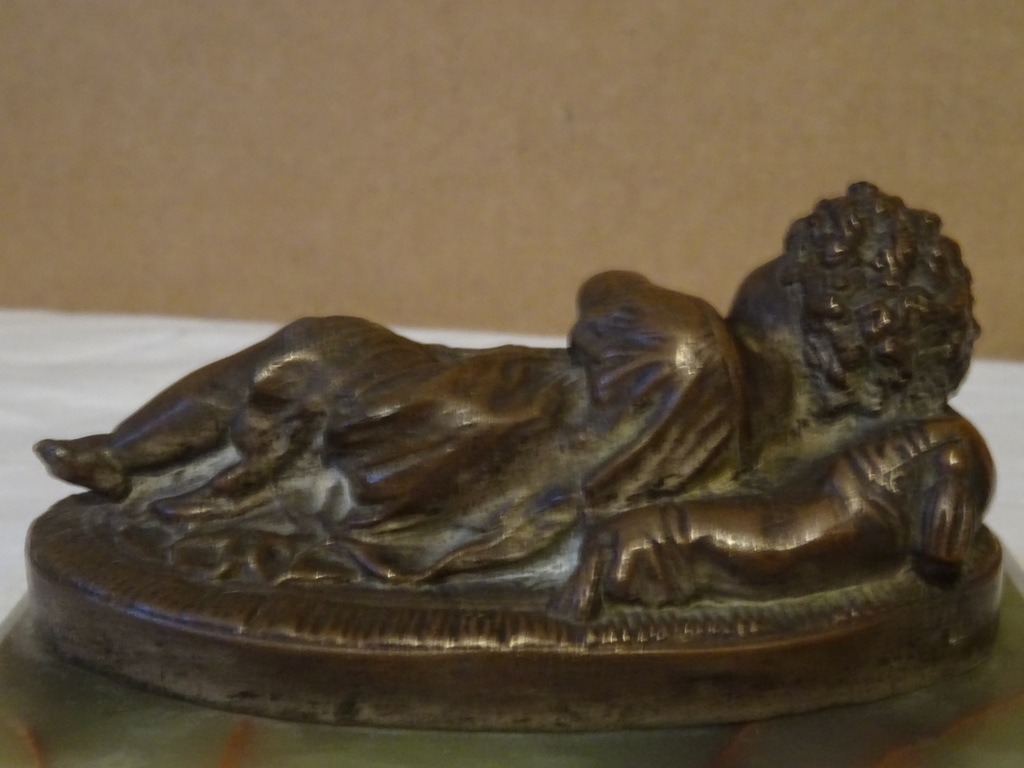 Antiek bronzen beeldje Kindje Jezus - Afbeelding 7