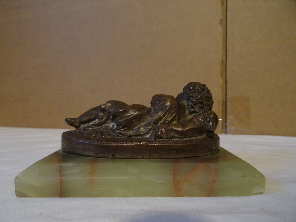 Antiek bronzen beeldje Kindje Jezus - Afbeelding 8