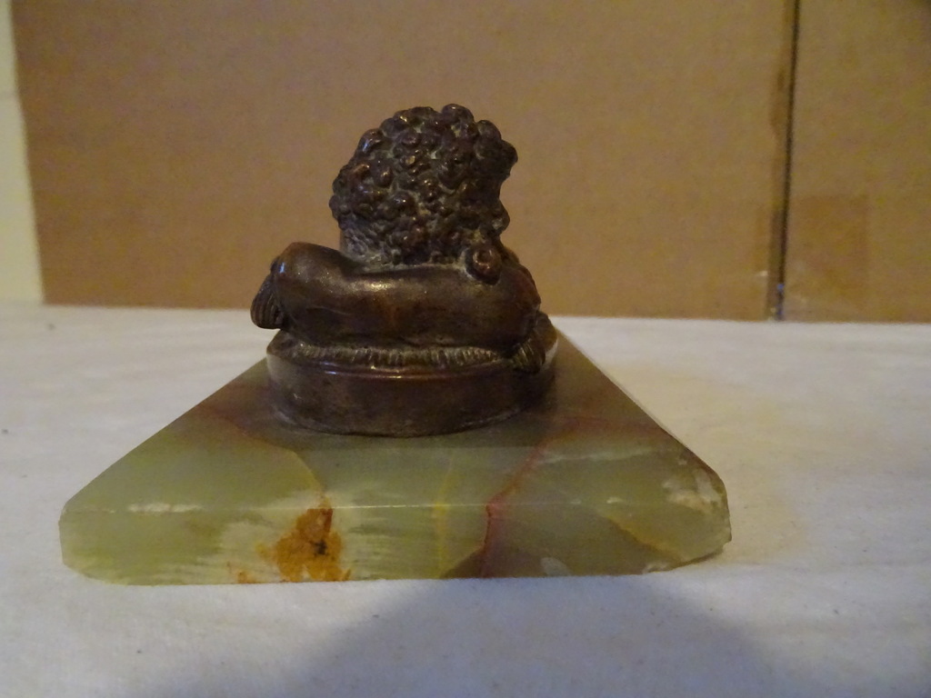 Antiek bronzen beeldje Kindje Jezus - Afbeelding 9