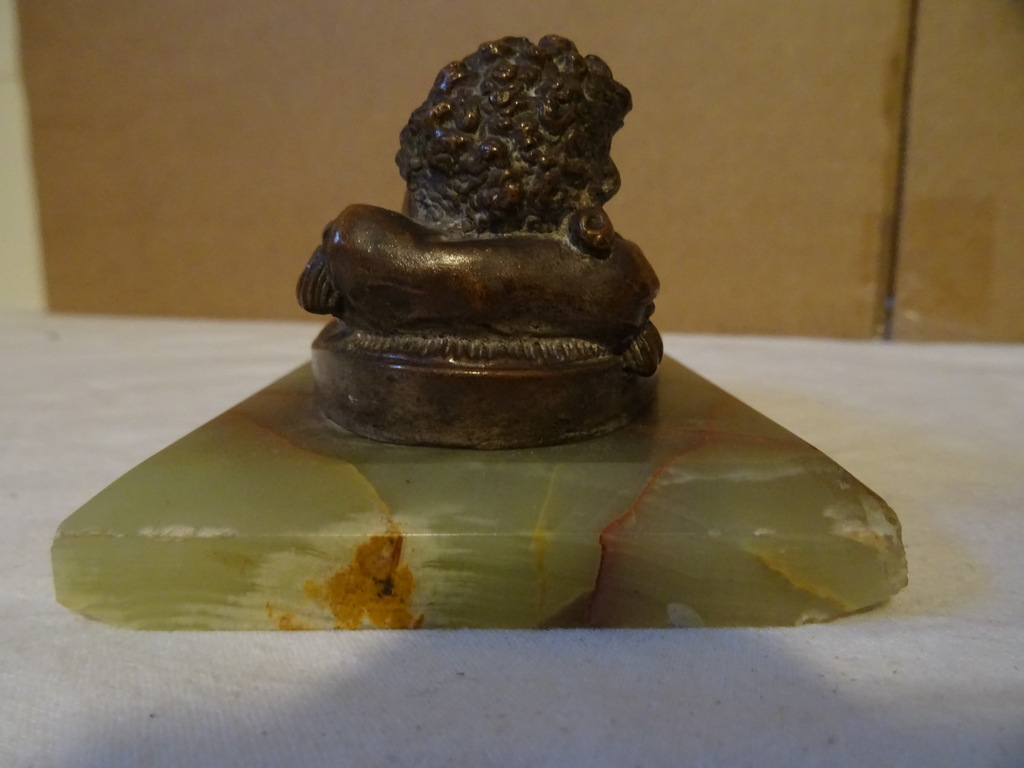 Antiek bronzen beeldje Kindje Jezus - Afbeelding 10