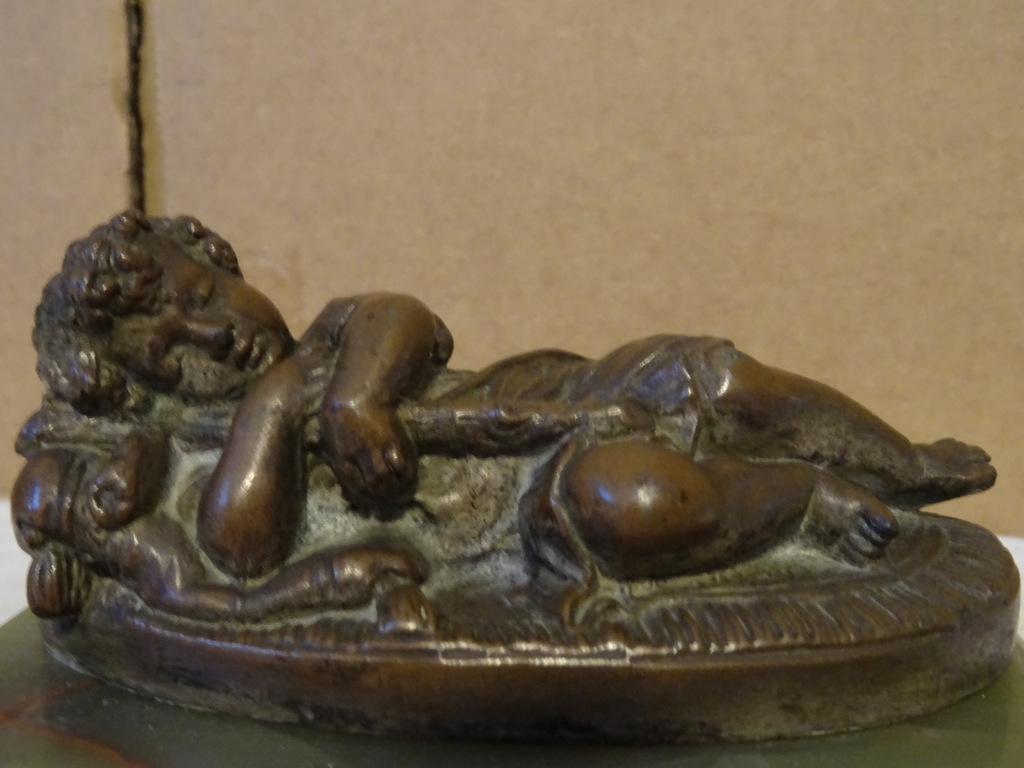 Antiek bronzen beeldje Kindje Jezus - Afbeelding 14