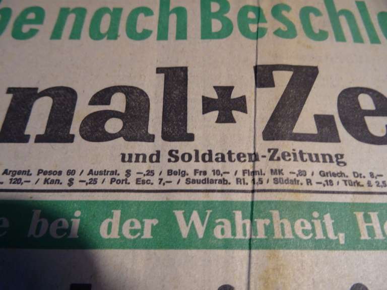 National Zeitung 21 juli 1967