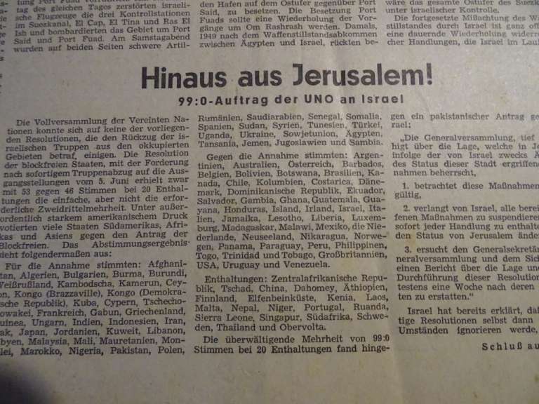 National Zeitung 21 juli 1967