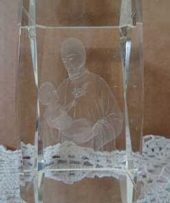 Glazen devotieobject Heilige Antonius