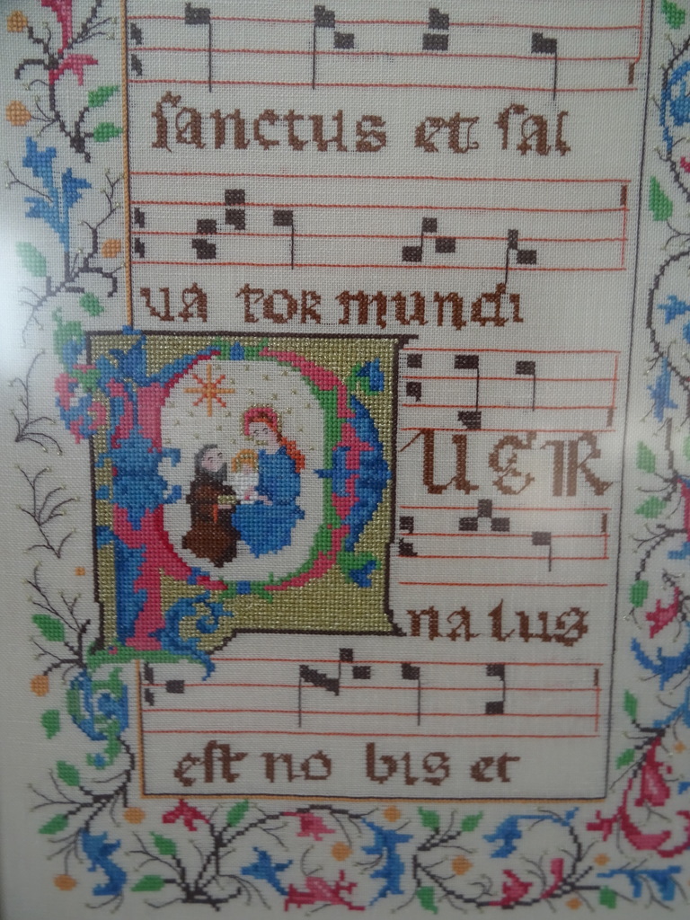 Volkskunst religieus borduurwerk Sanctus et falun - Afbeelding 4