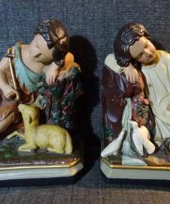 Antieke beelden Jezus en Johannes