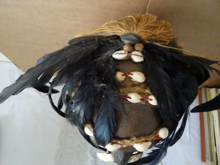 Asmat Papoea koppensneller hoofd