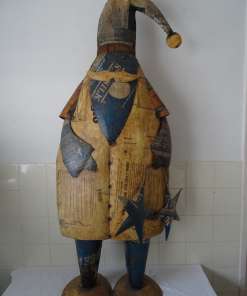 Beeld kerstman Trash art 144 cm