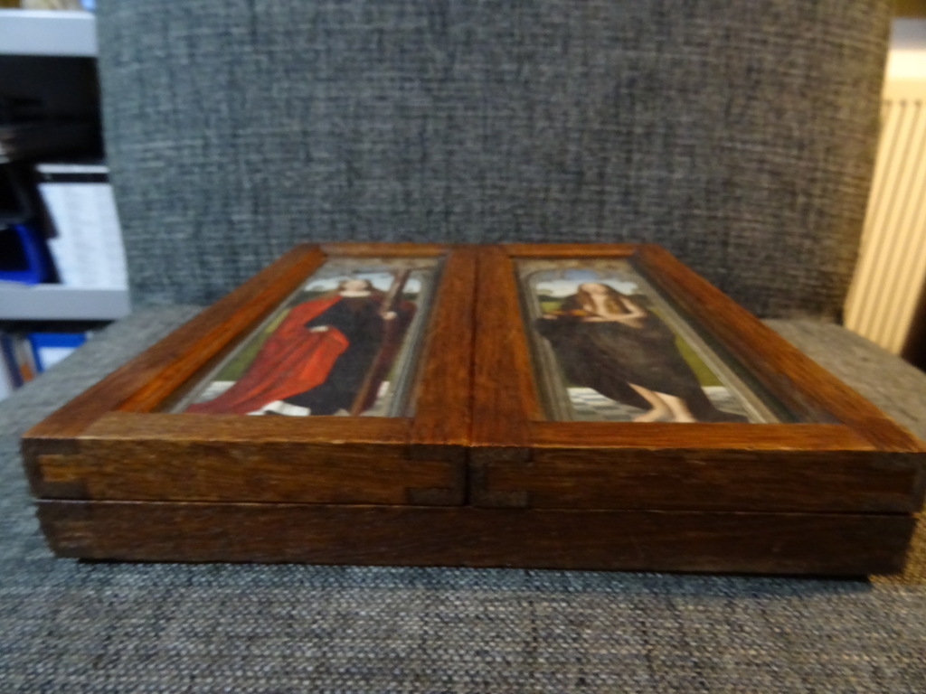 Antiek drieluik de Bewening van Christus - Afbeelding 7