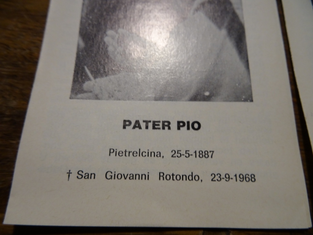 Collectie Pater Pio prentjes - Afbeelding 3