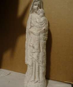 Antiek Mariabeeld 30cm chamotteklei