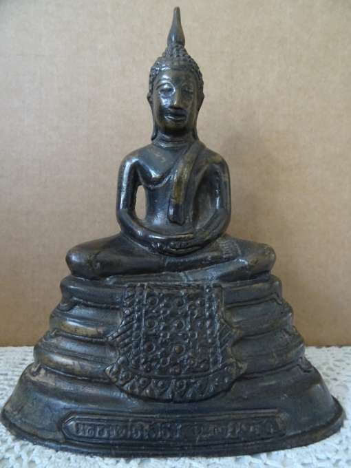 Antiek bronzen Boeddhabeeld
