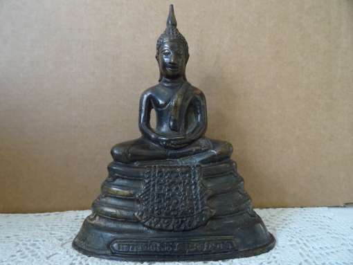 Antiek bronzen Boeddhabeeld