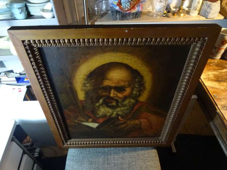 Alternative view of Antiek schilderij Hiëronymus uit circa 1700